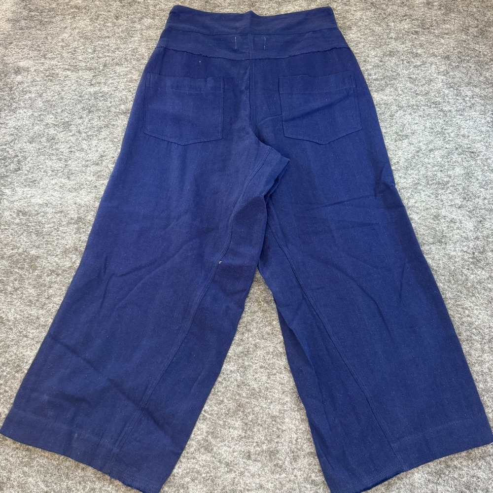 V.DE.VINSTER. High Rise Organic Cotton Beachy Boho  Wide Leg Woven Pants - Picture 2 of 7
